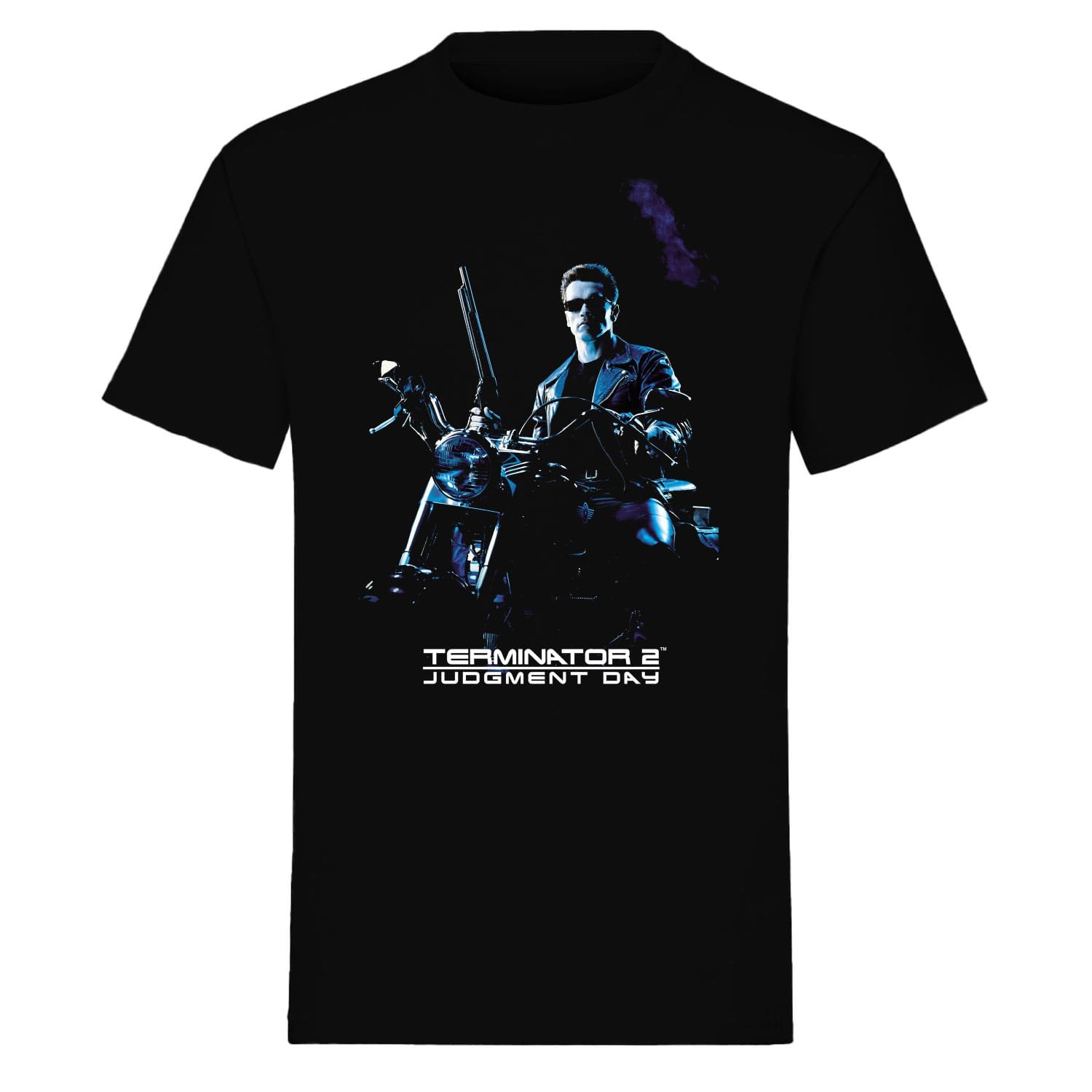 hr_indie1153 The Terminator- T-Shirt Bike Pose Black (Large) - Image 1
