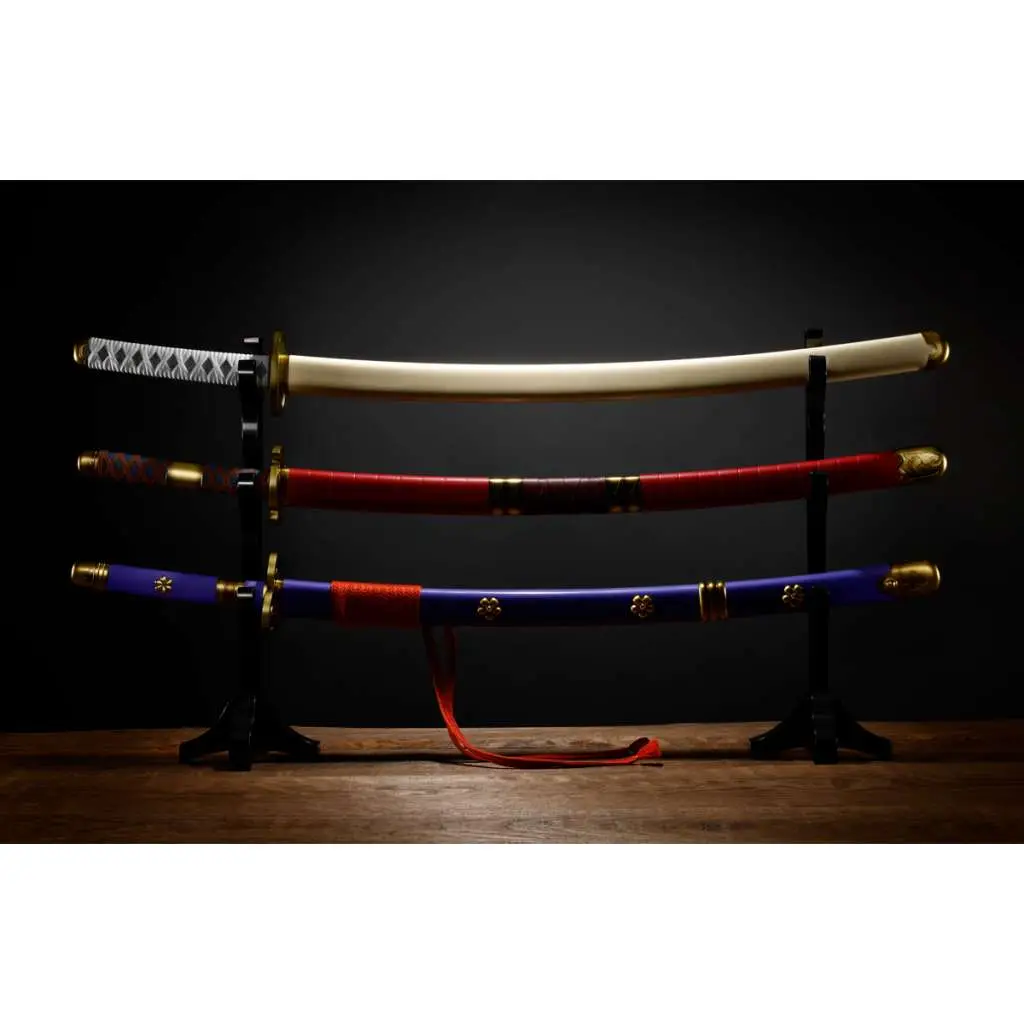 104127__1159386315 Replica Σετ Σπαθιών One Piece – Roronoa Zoro 3 Sword Style Set 95 cm - Image 1
