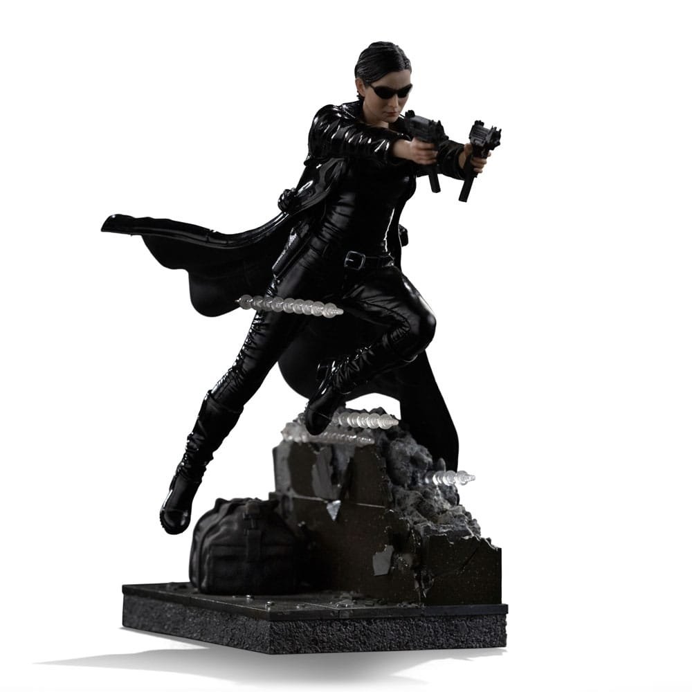 x_is33452 Άγαλμα Iron Studios The Matrix – Trinity 22 cm - Image 1