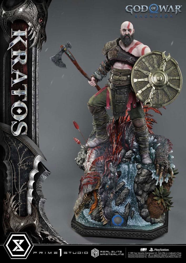 x_p1sremgow-01 Άγαλμα Prime 1 Studio God of War: Ragnarok – Kratos 95 cm - Image 1