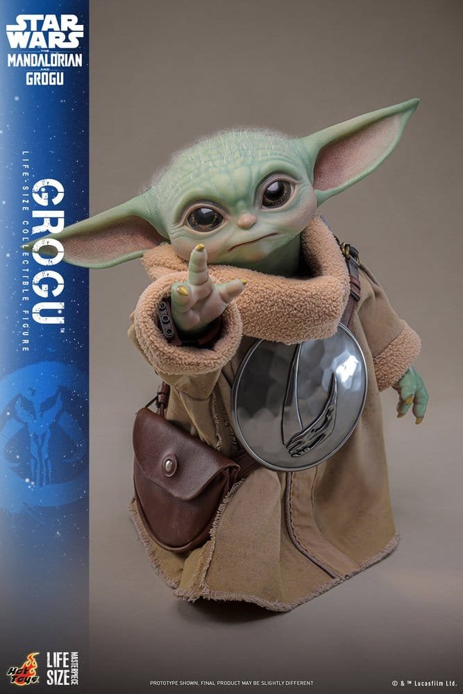 x_hot915301_i Φιγούρα Δράσης Hot Toys The Mandalorian & Grogu – Grogu 38 cm - Image 1