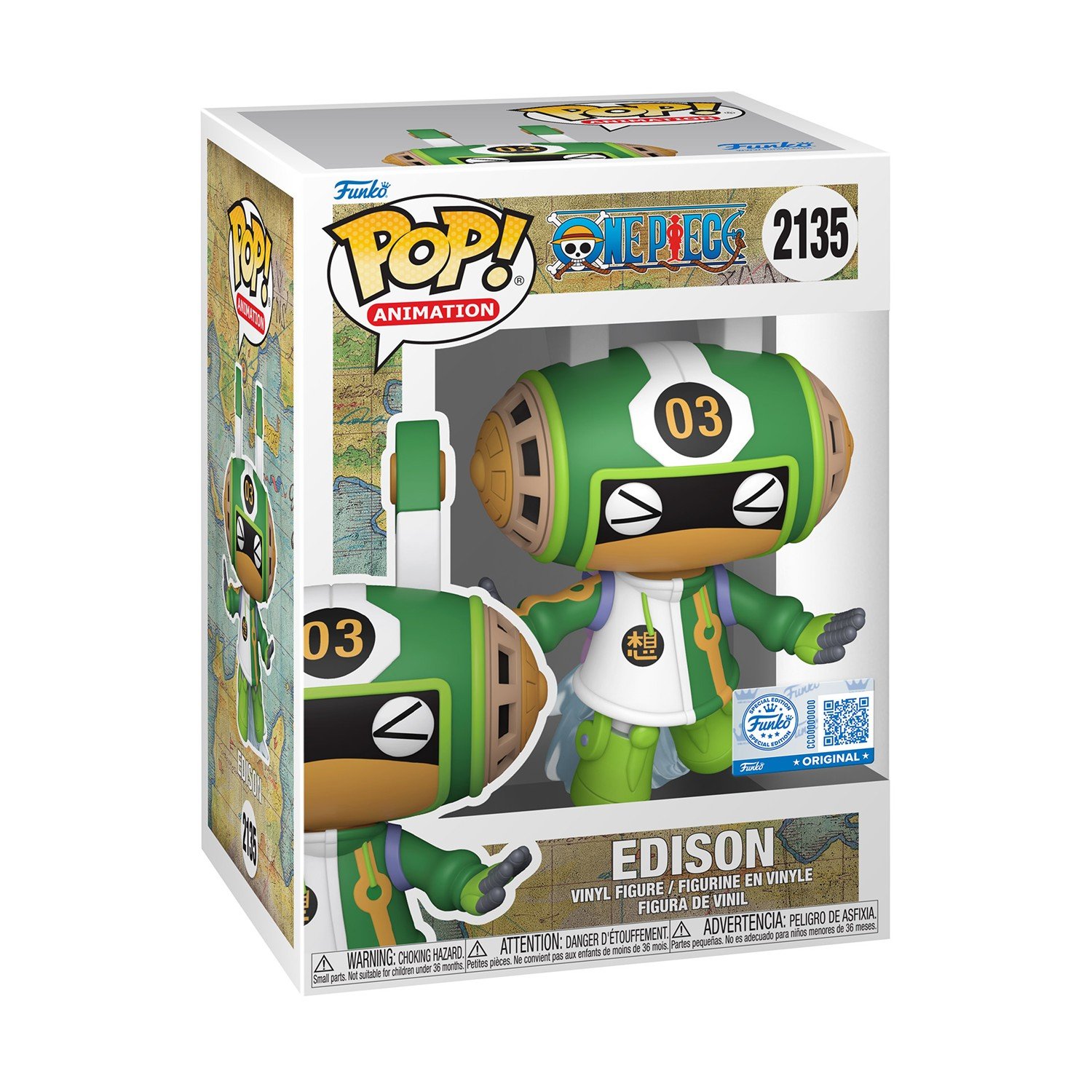 0212832 Φιγούρα Funko Pop! One Piece - Edison #2135 - Image 1
